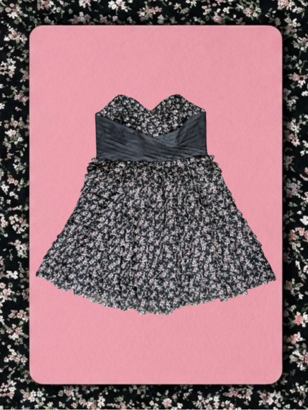Unique Vintage Classic Retro Coquette Cottagecore Whimsigoth Floral Dress 3X